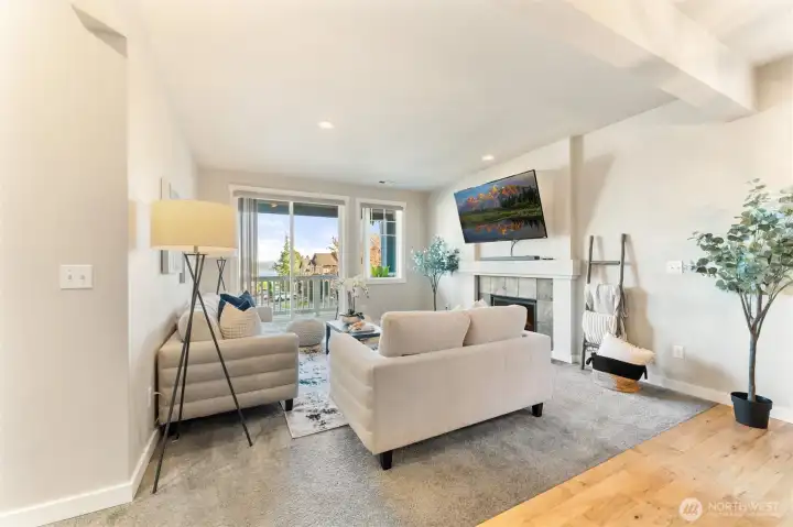 Great room style is perfect for gathering.