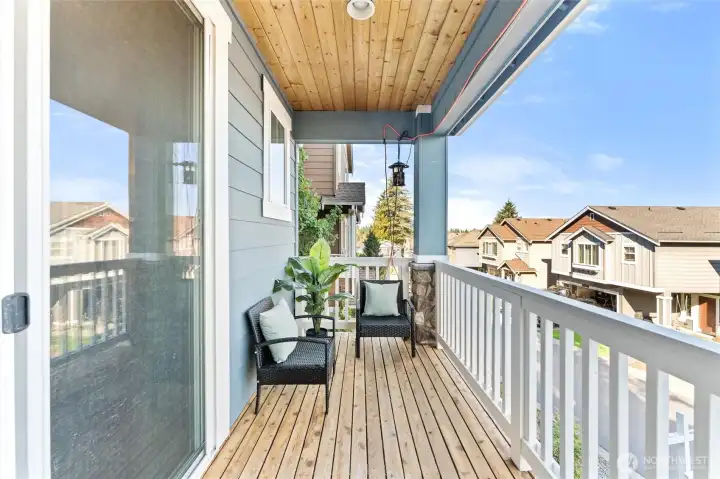 Relax and enjoy views of the lake.