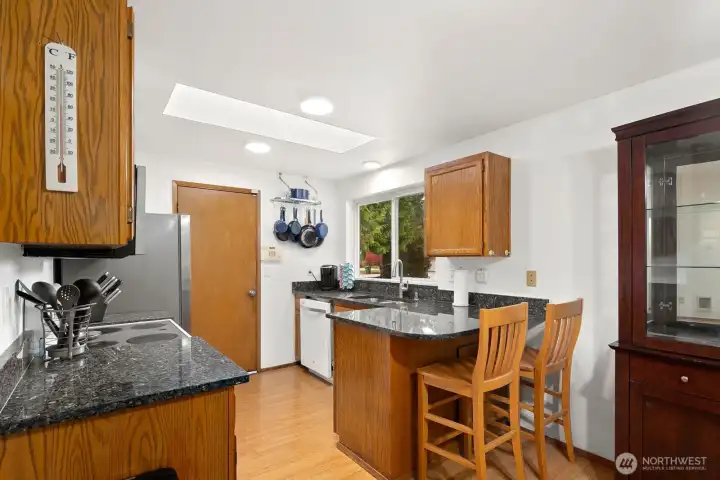 Kitchen with eating space.