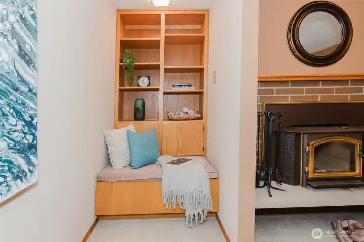 Cozy reading or viewing nook
