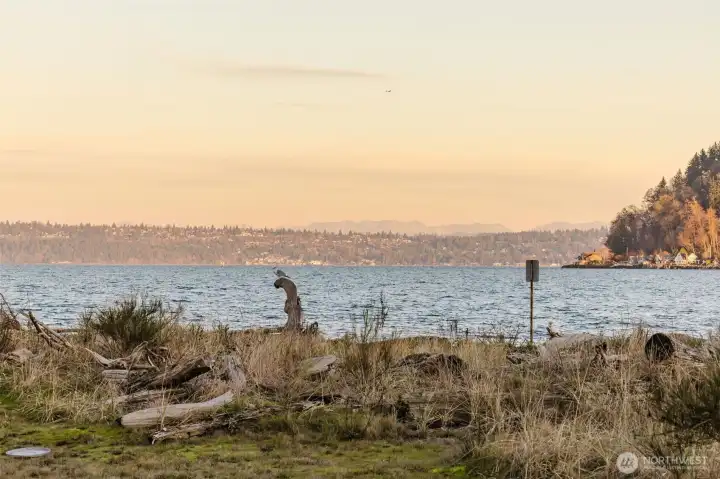 View from private beach