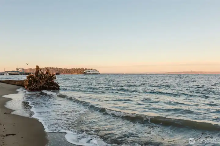 View from private beach