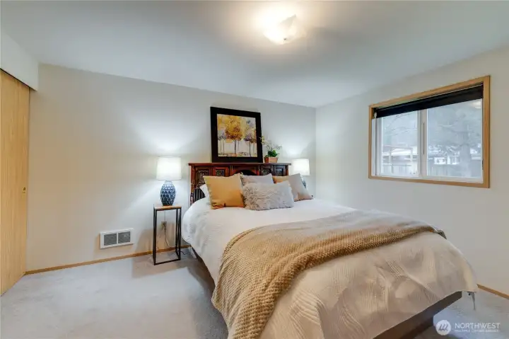 Window gazes out to your back yard. Would you cut in french doors and add a patio & hot tub in the future??