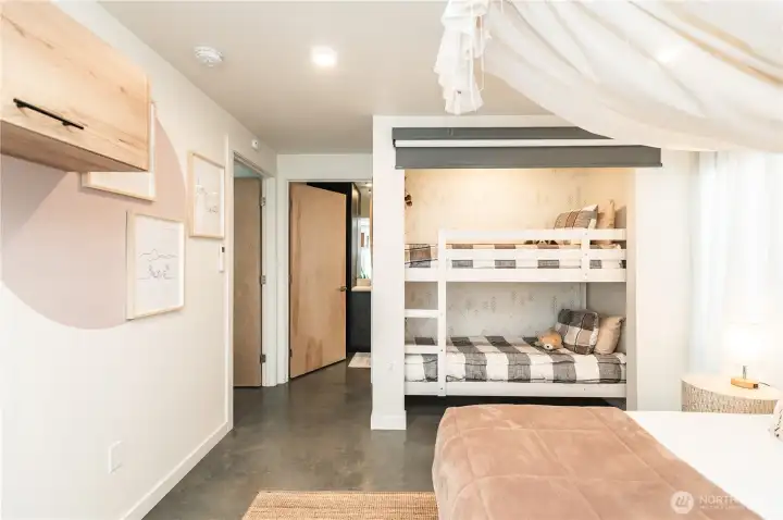 So much extra sleeping space in this home.