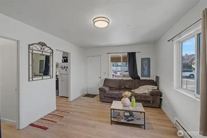 Living Room UNit A and Elec Panel