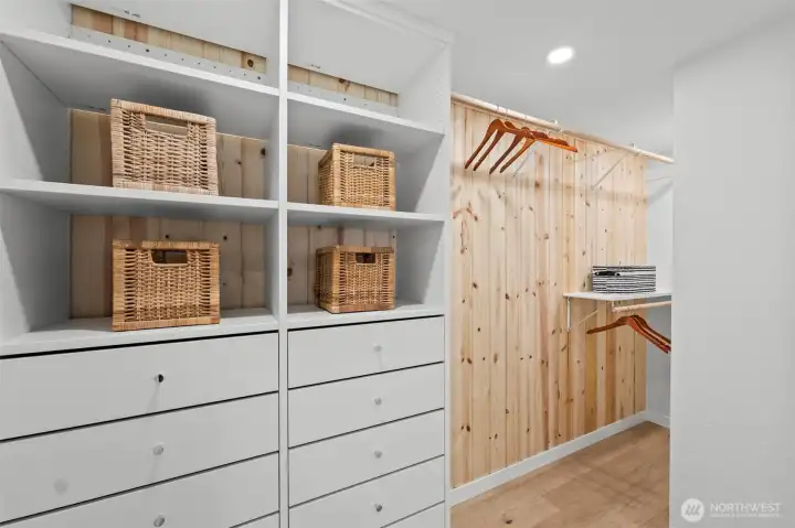 Primary custom walk in closet