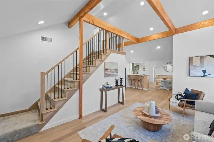 Stairs heading up to Bedroom #3