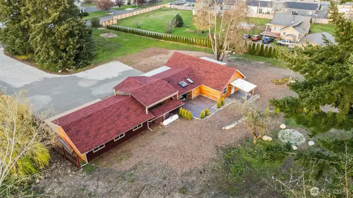 View of the back of the house