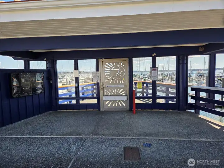 Secure gated entrance.