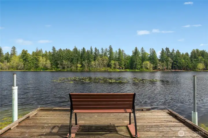 Community WF Park - Cast a line, watch the water, or simply relax from the community dock on McIntosh Lake.