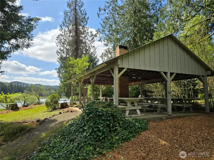 Community WF Park - Community green space offers a peaceful lawn, play area, and pretty view toward the lake.