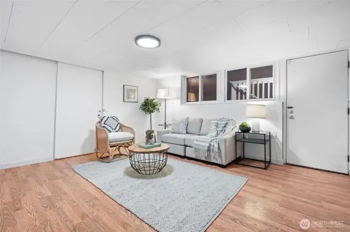 Generous Daylight Basement w/fresh paint