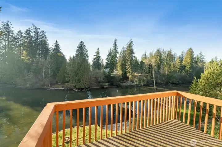 Deck off primary with views
