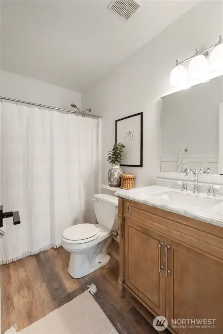 Lower level bath