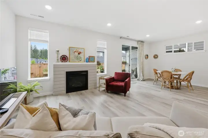 Love the floors and the high ceilings! So much light pours in!