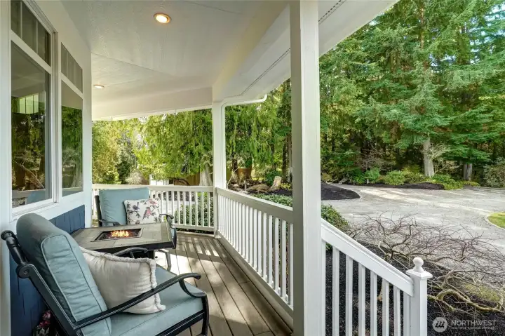 Front & side covered decks with tons of privacy and lush landscape views.