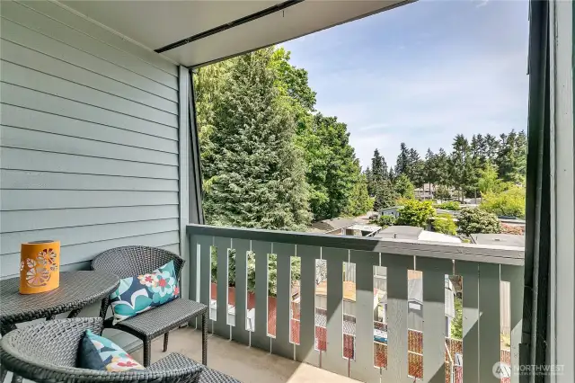 View Deck with covered sitting area