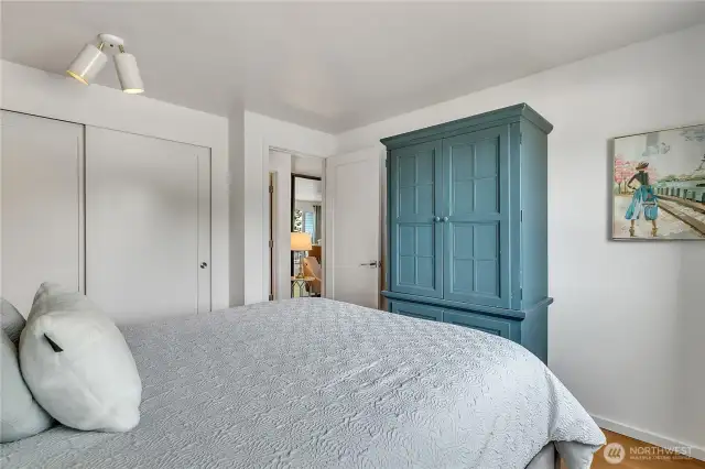 Spacious bedroom with Amoire