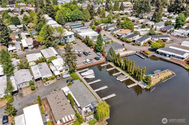 Aerial View of waterfront