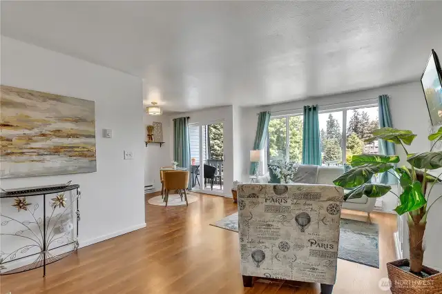 Open and spacious living room