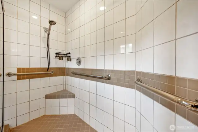 Primary Bathroom standup walk-in shower