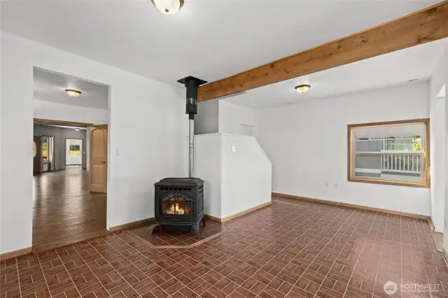Enter into living room