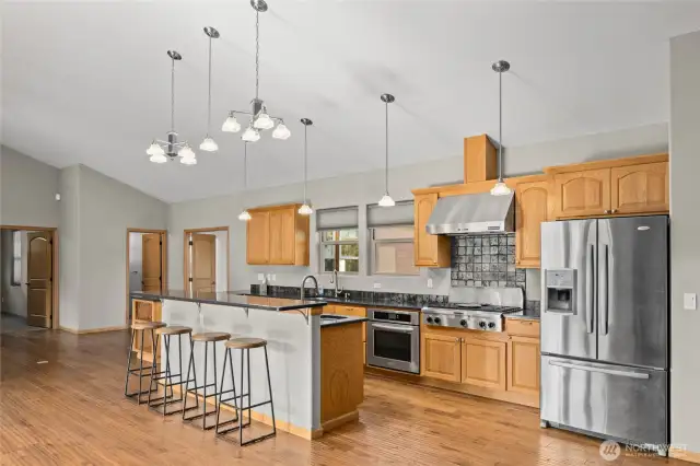Kitchen with eating space