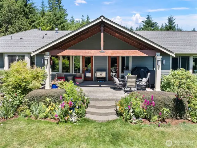 Back patio, what a great place to entertain or just enjoy all that nature has to offer
