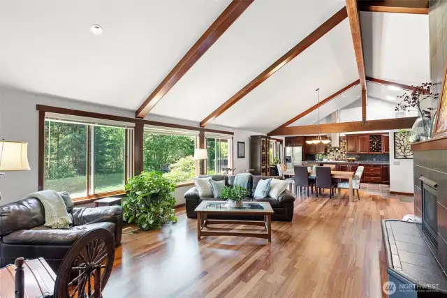 Those beautiful teak floors were just refinished.