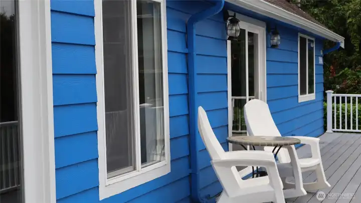 Large wrap around trex deck for entertaining, and just enjoying the view.