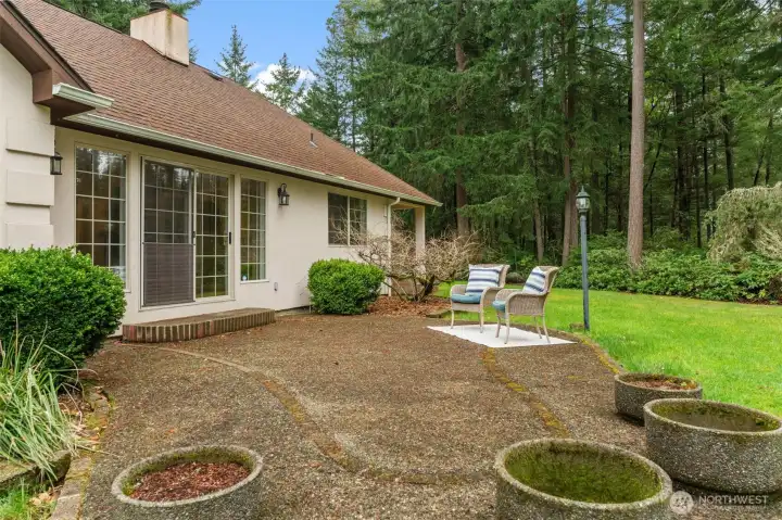 Patio off living room
