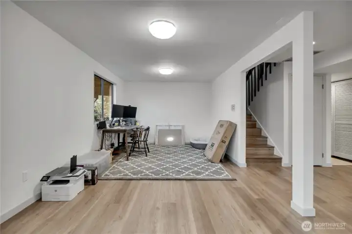 Office area lower portion of the home.