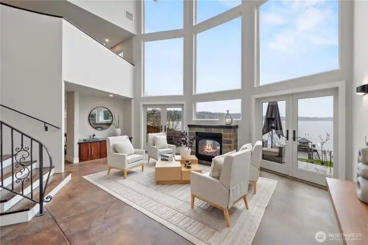 25 Foot Ceilings in Great Room