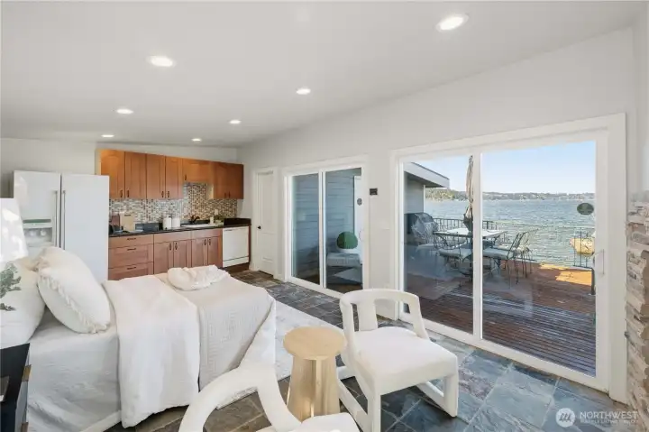 Full Kitchen + 3/4 Bath For Convenience