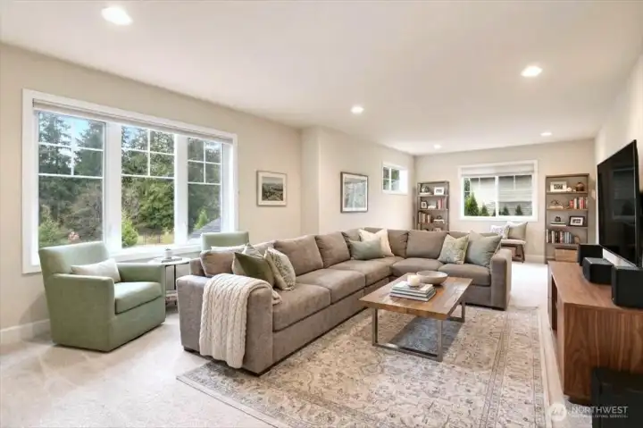 Versatile bonus room offers flexible space for a home gym setup, entertainment zone, or additional lounge area tailored to your lifestyle.