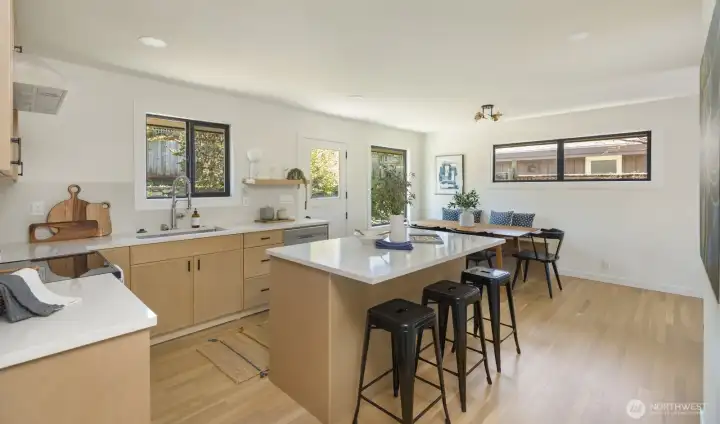 Check out the cute farm door, one of the original features