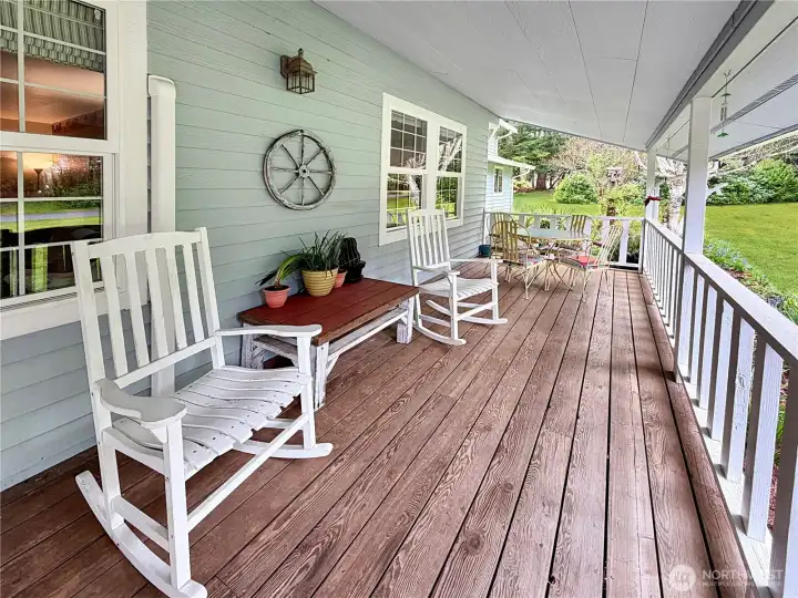 Come sit a spell!  Wonderful covered porch extends your living space to the outdoors.