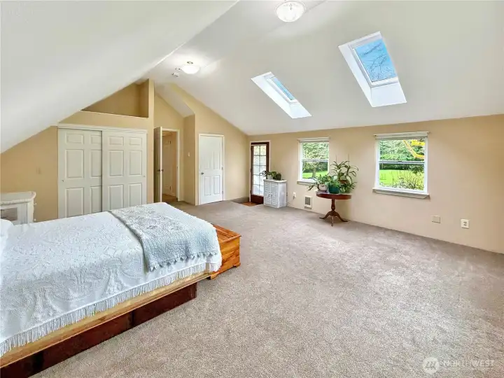 Another view of primary, 2 closets!