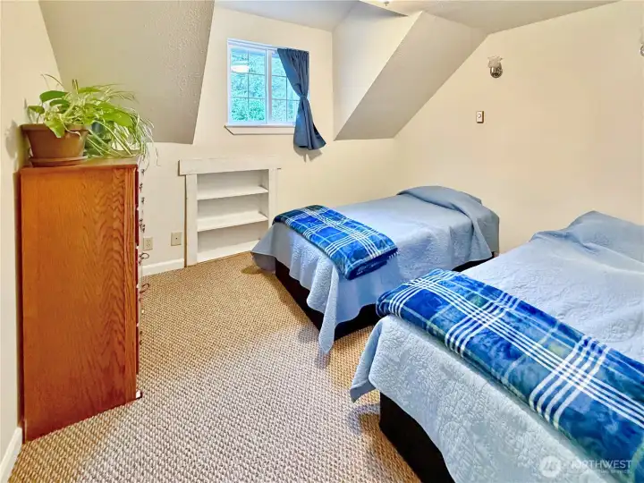 Kitchen with large dining area offers propane free standing stove to keep things cozy.