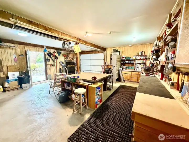 Additional shop offers room for toys and hobbies