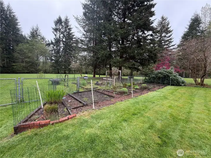 Lots of room to garden and play.