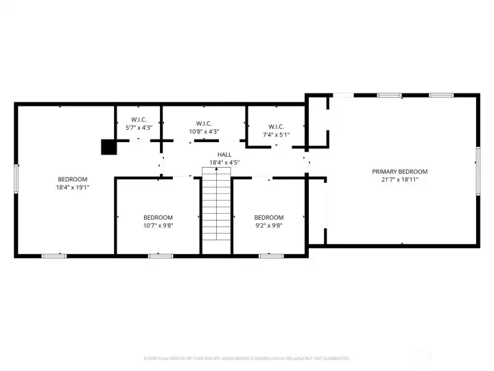 Upper floor plan