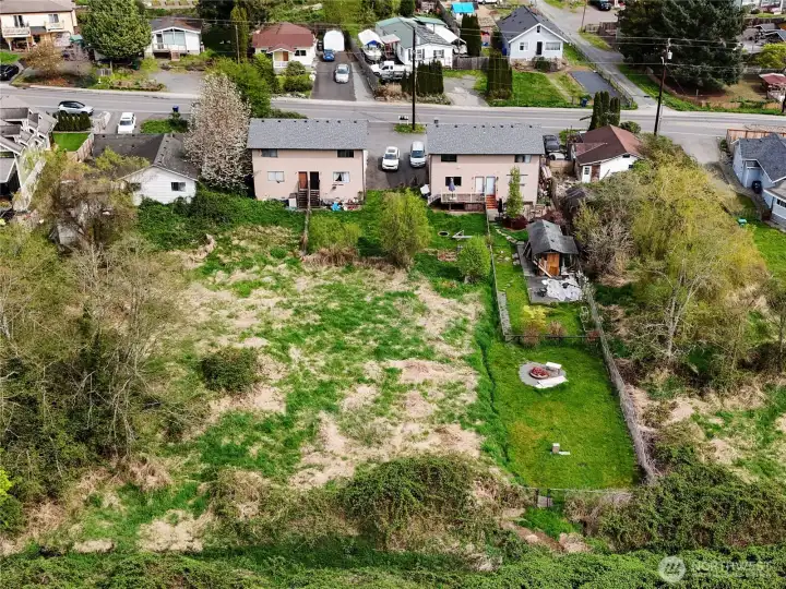 Shot of both duplexes from the back.