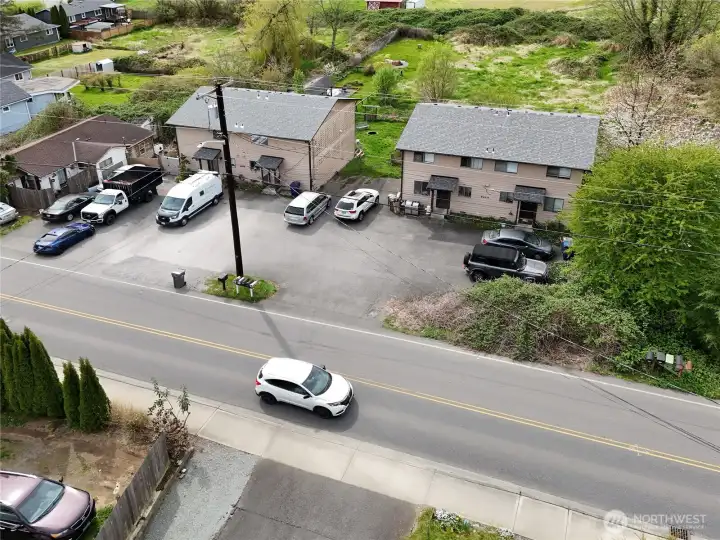 Shot of both duplexes from the front