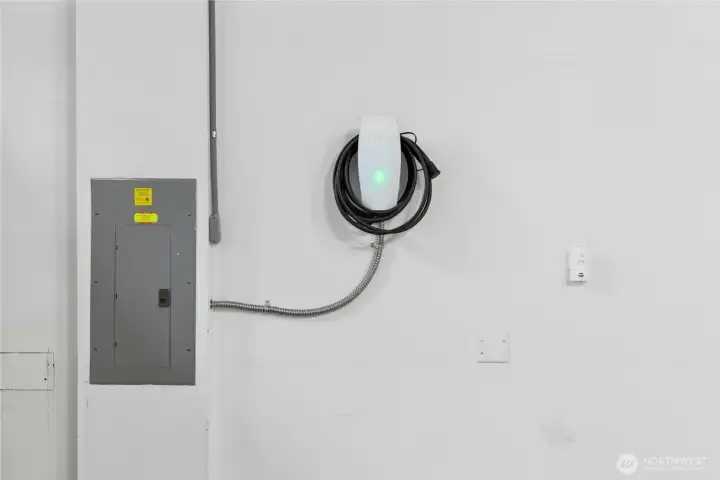 Tesla charger installed in 2024.