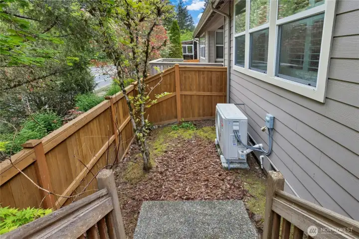 Backyard fully fenced in 2025.