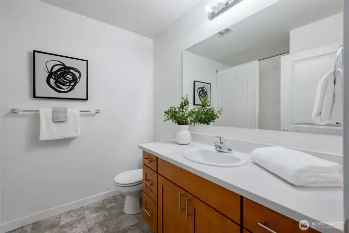 1st bath upstairs