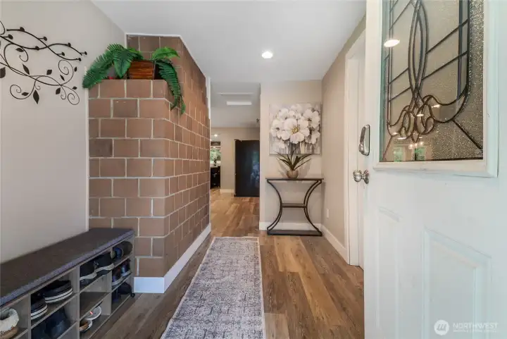 Bright, welcoming entry — the perfect first impression