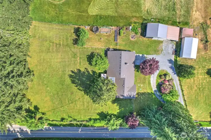 Bird's eye view of the full property — truly a rare and beautiful find