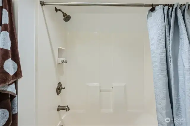 Primary bath shower/tub.